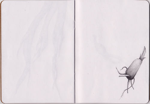 Life Underground sketchbook page